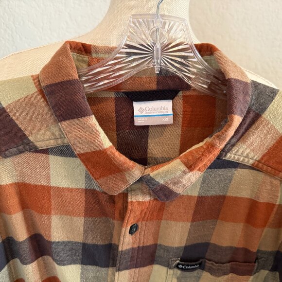 COLUMBIA Men's Flannel Plaid Shirt XXL - Picture 6 of 7
